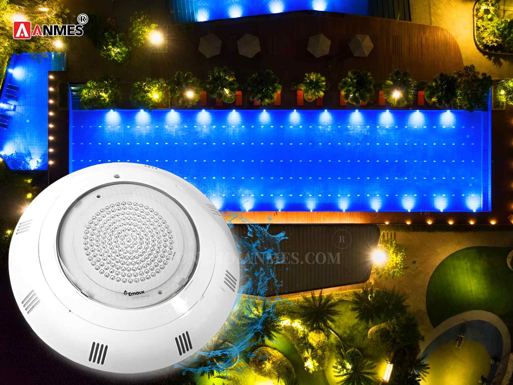 Anmes - Địa chỉ cung cấp đèn bể bơi Halogen Emaux UL – P100 chính hãng